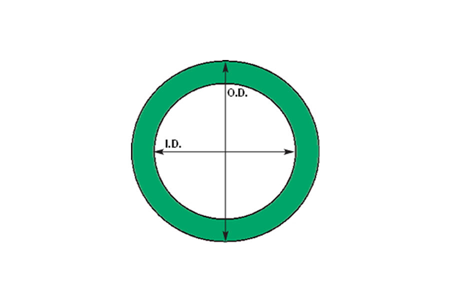 MVF 1.5" 150# ANSI Ring Gasket 1/8" Thick Style 1125 Non-Asbestos Flange Gasket